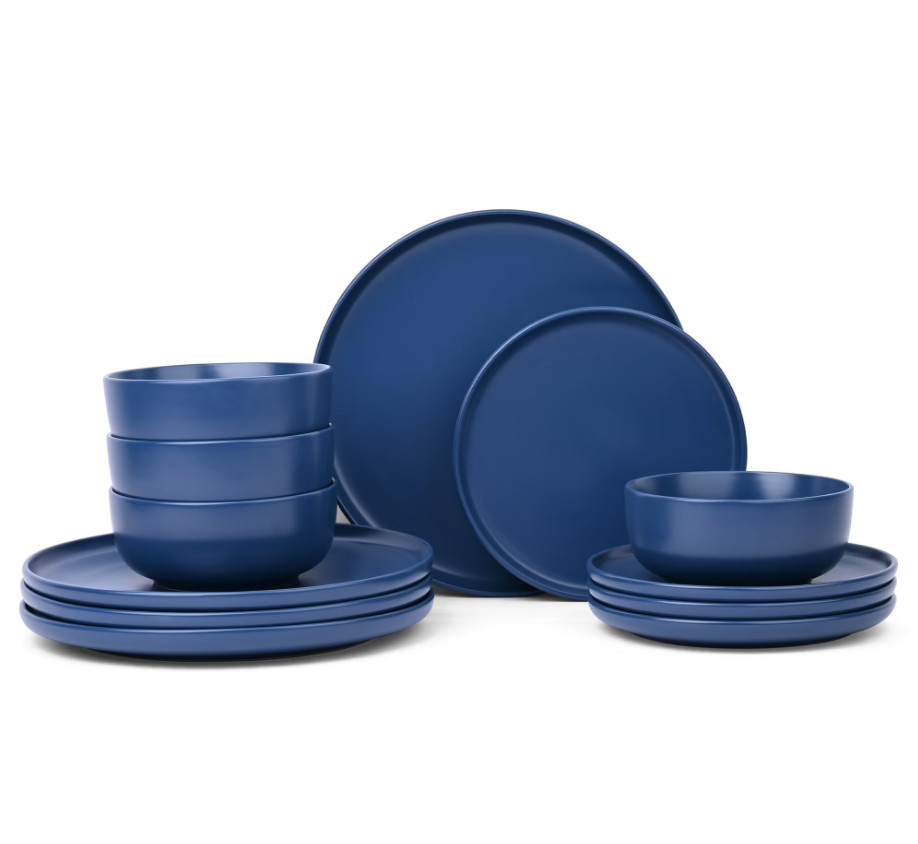 Mainstays Alessandra 12-Piece Stoneware Dinnerware Set