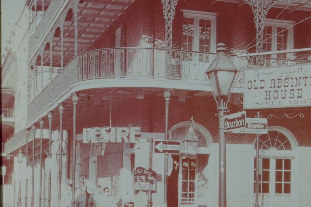 c1960's 35mm Slide Film, Absinthe House Bourbon Street New Orleans Louisiana-image
