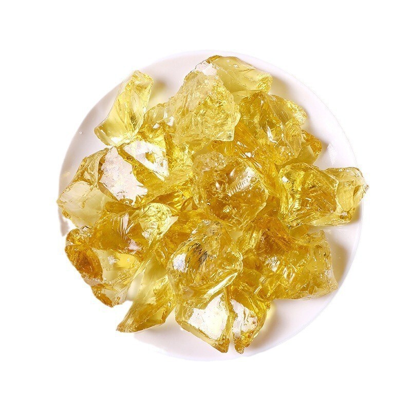 Raw Rough Yellow Glass Crystal Stone Chunk Healing Mineral Rocks Gifts 100g