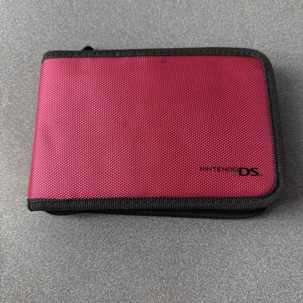 Hot Pink Nintendo DS Soft Carrying Storage Travel Game Cartridge Case