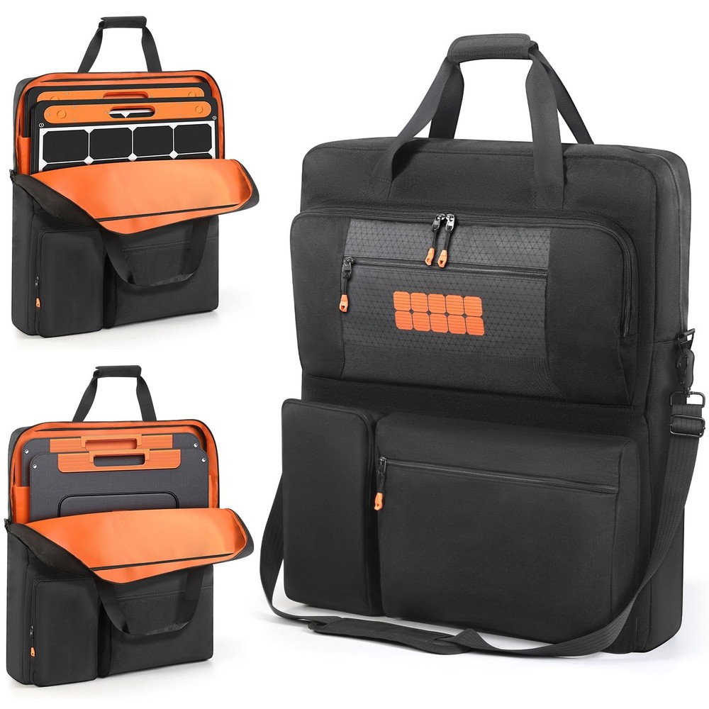 Padded Solar Panel Carrying Case Compatible with Jackery SolarSaga 100W 100X ...