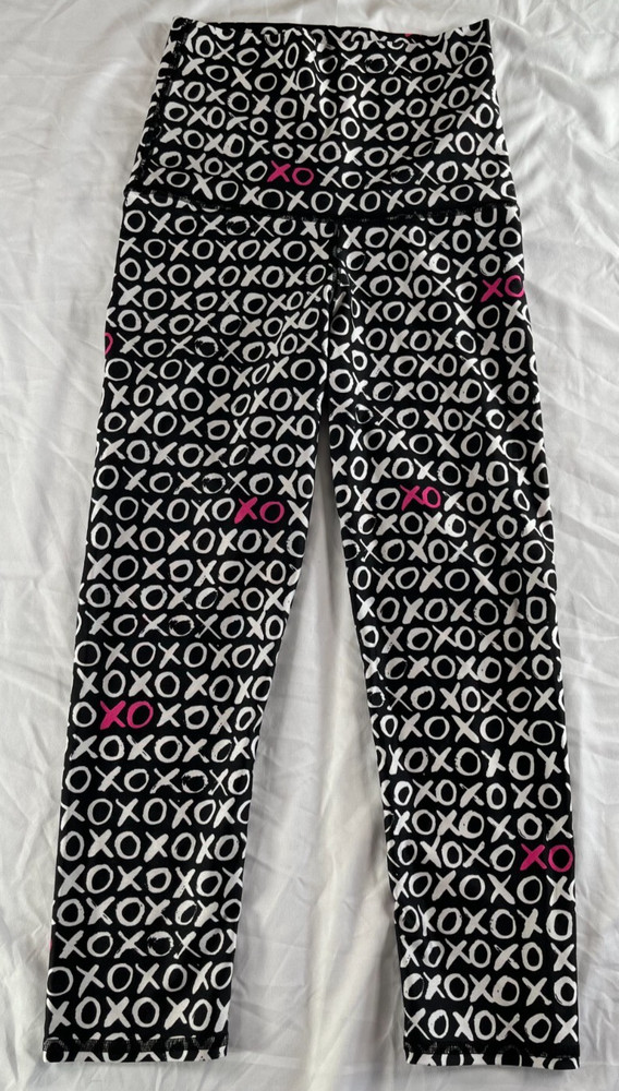 Leggings Size Small Emily Hsu Black And White XOXO Made in USA Women's