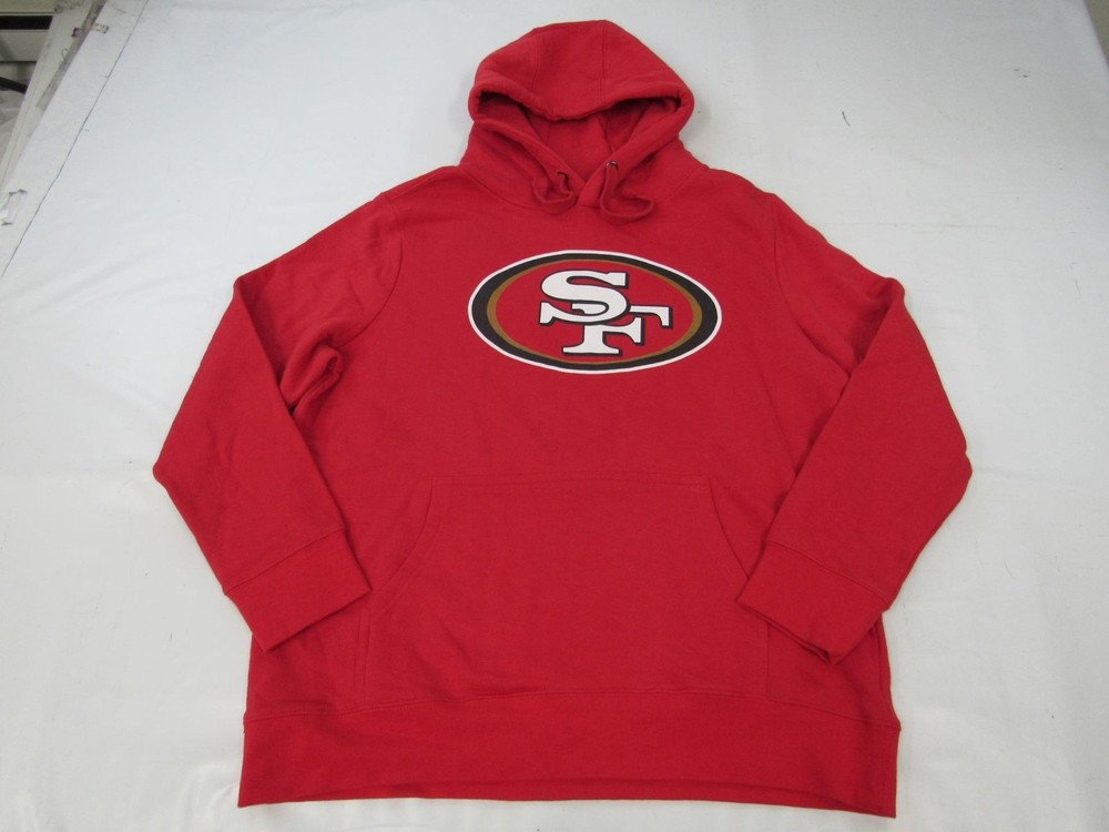 New -Minor Flaw- San Francisco 49ers #85 George Kittle Mens Size XL Red Hoodie