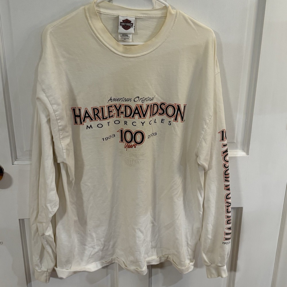 Vintage 2000'S Harley-Davidson long-sleeved T-shirt men's Sz  XL Atlanta GA