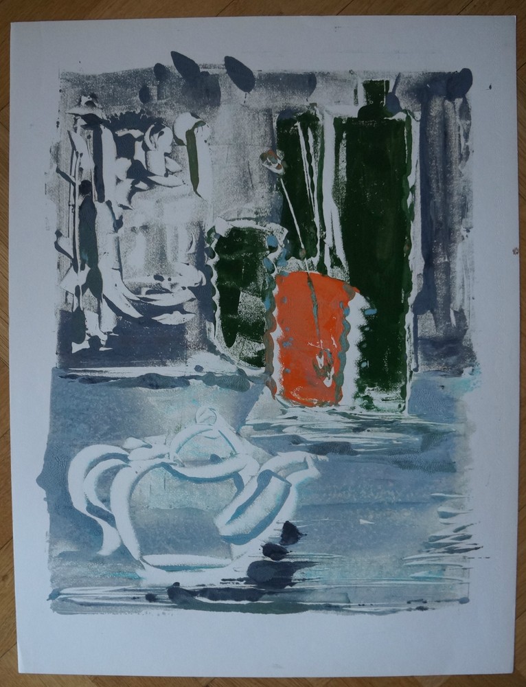 Acrylic Nature Still Life Painting by Robert Calix 1919-2008