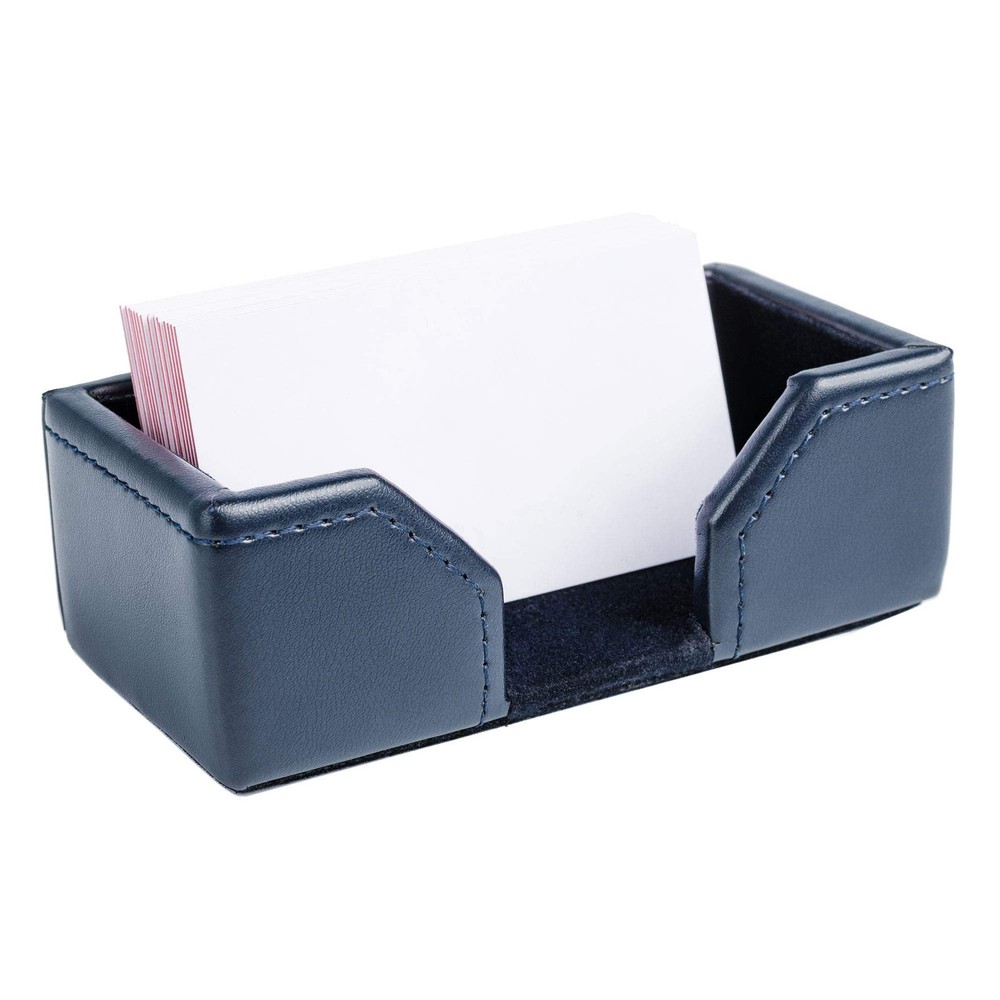 Navy Blue Bonded Leather Business