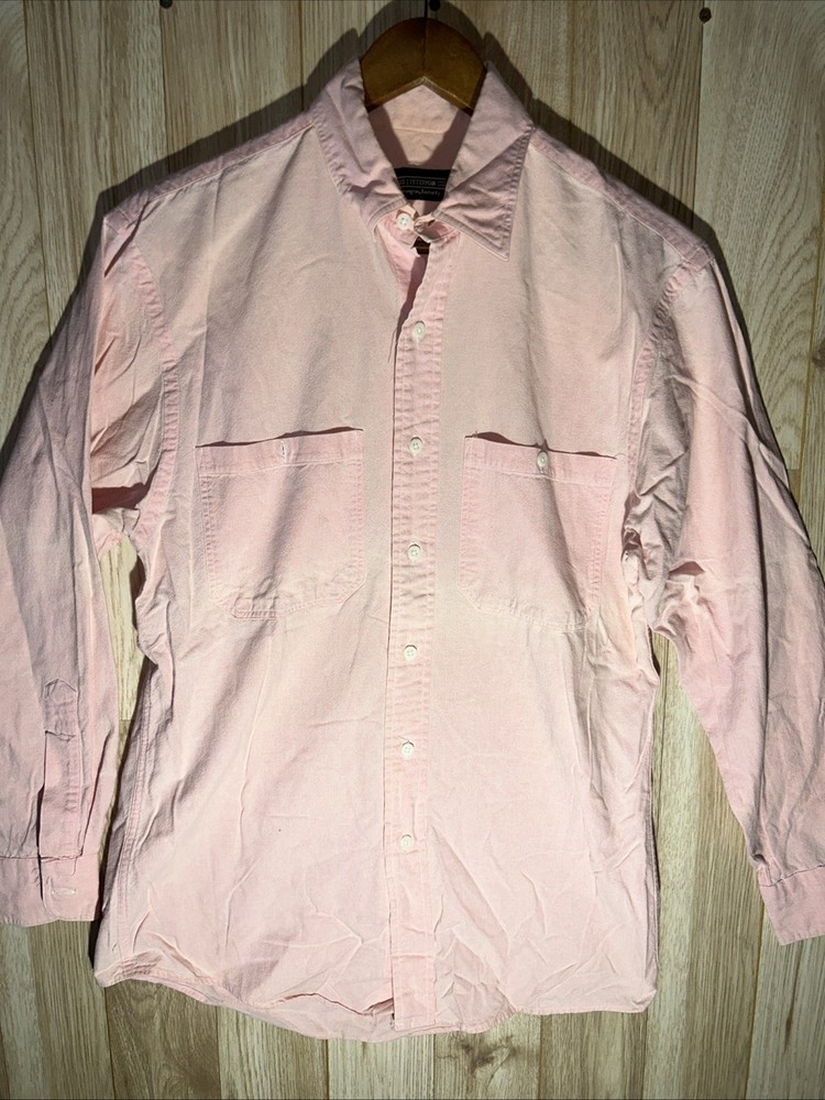 Vintage J Peterman Men’s Small Pink Long Sleeve Button Up