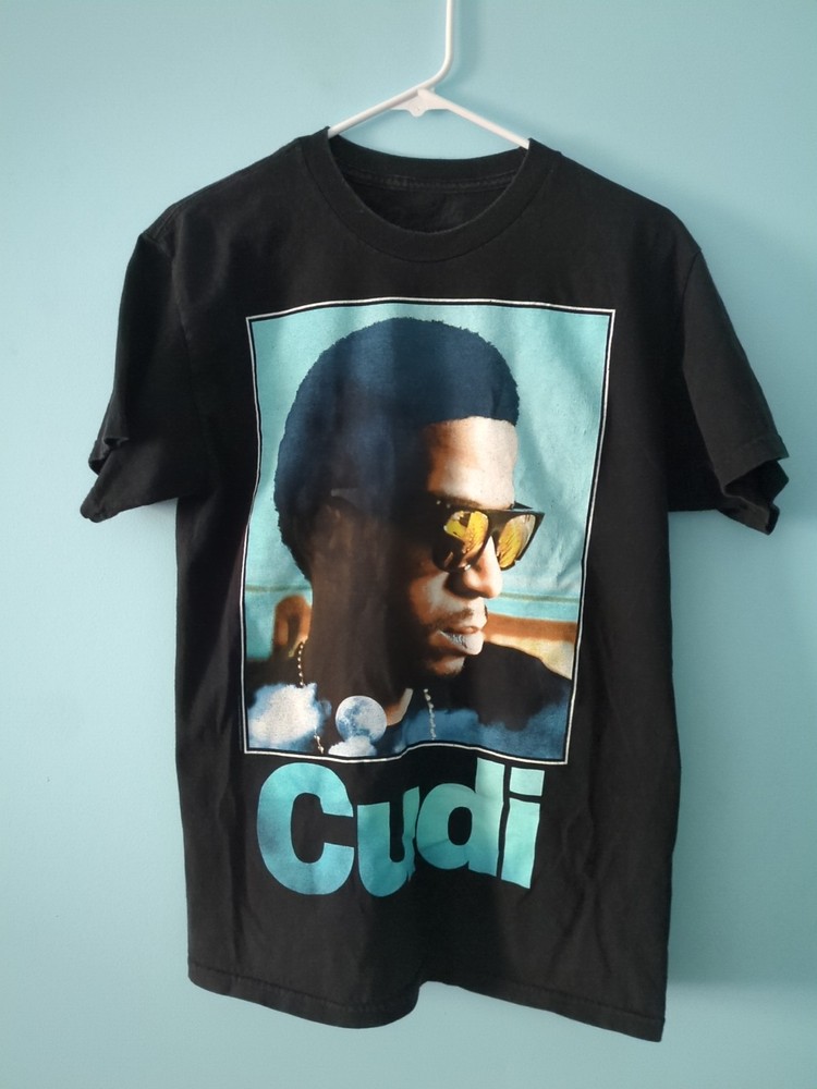 Kid Cudi T-Shirt Medium Short Sleeve Black Graphic Print Rap Tee concert Bravado
