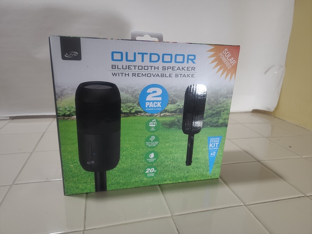 iLive ISBW240BDL Waterproof Bluetooth Speakers for Indoor and Outdoor Use
