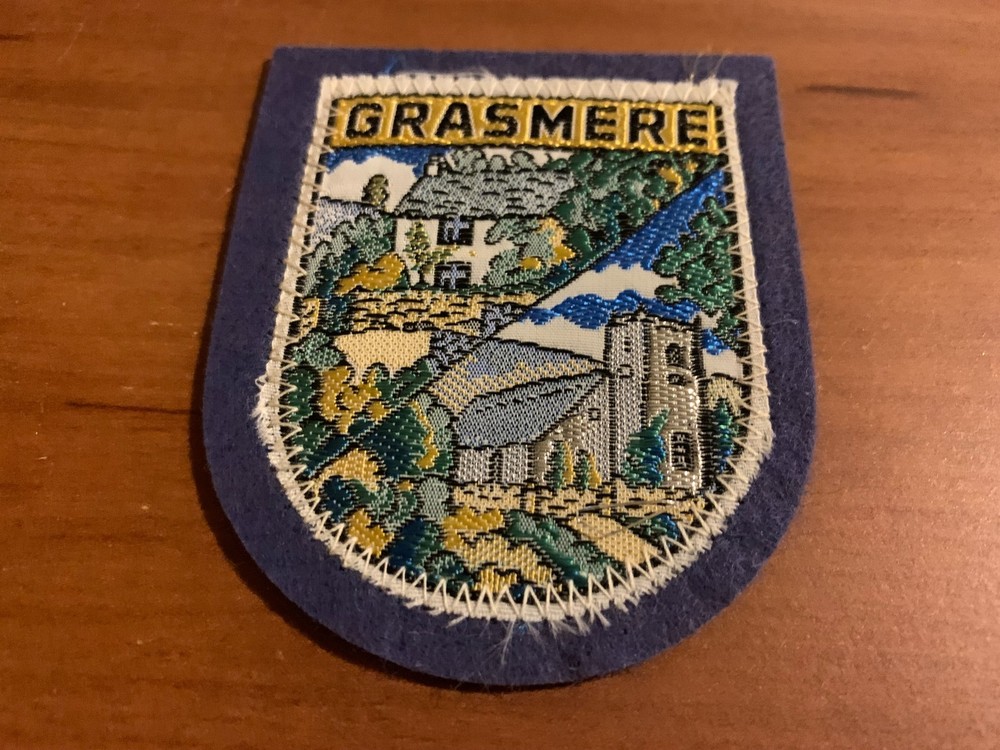 Vintage Grasmere, England, Souvenir Travel Patch/Badge