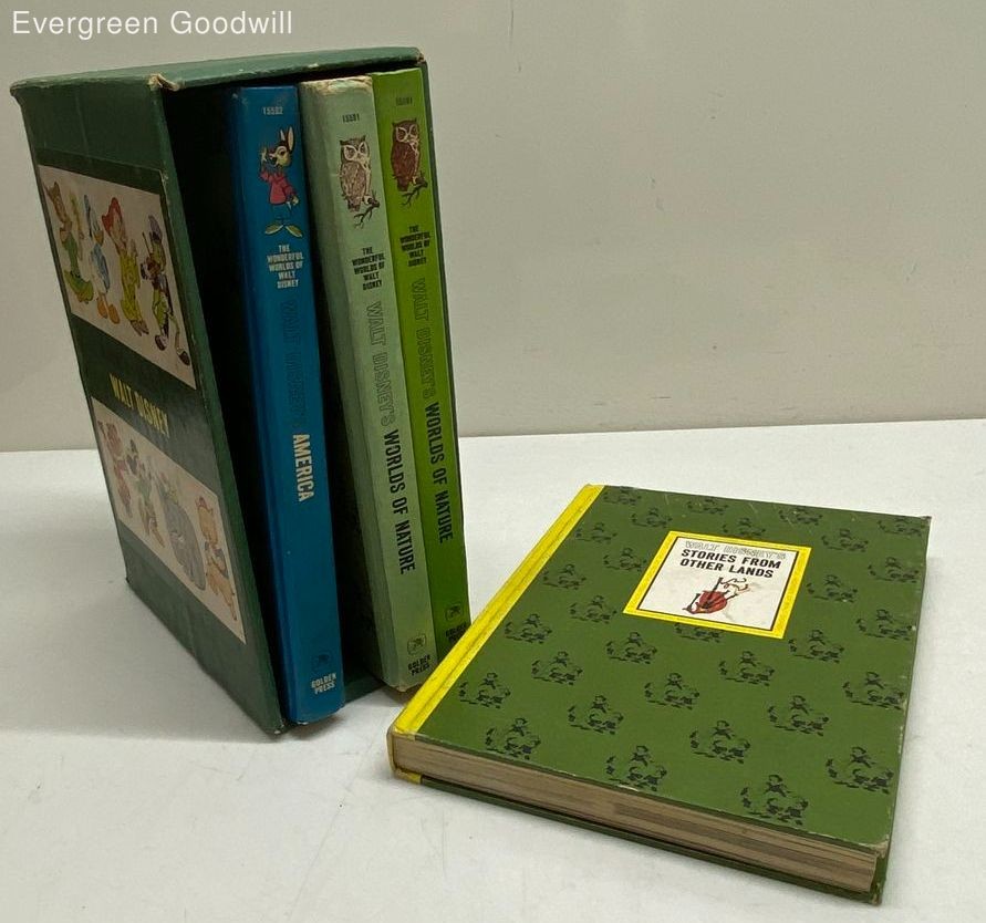 Wonderful Worlds of Walt Disney Hardbound Book Collection (1965)