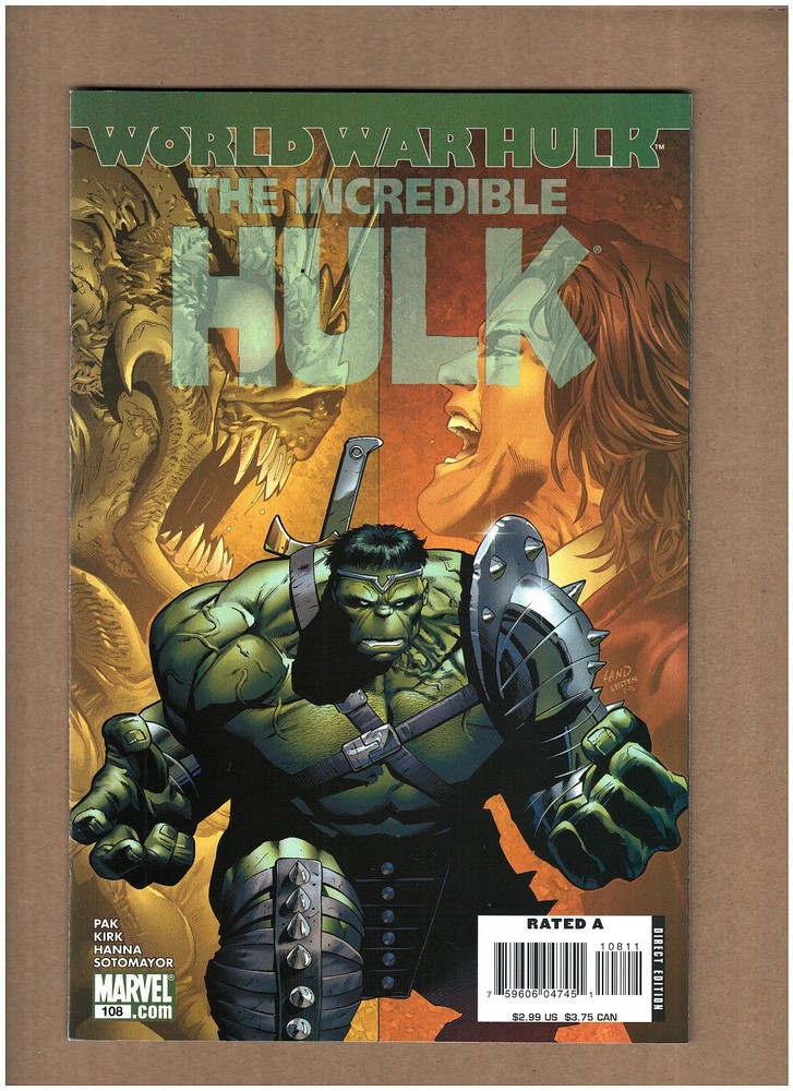 Incredible Hulk #108 Marvel Comics 2007 Greg Pak WORLD WAR HULK NM- 9.2