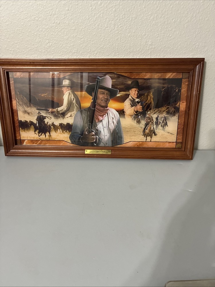John Wayne “An American Legend” Bradford Exchange Limited Edition Framed Art Pic