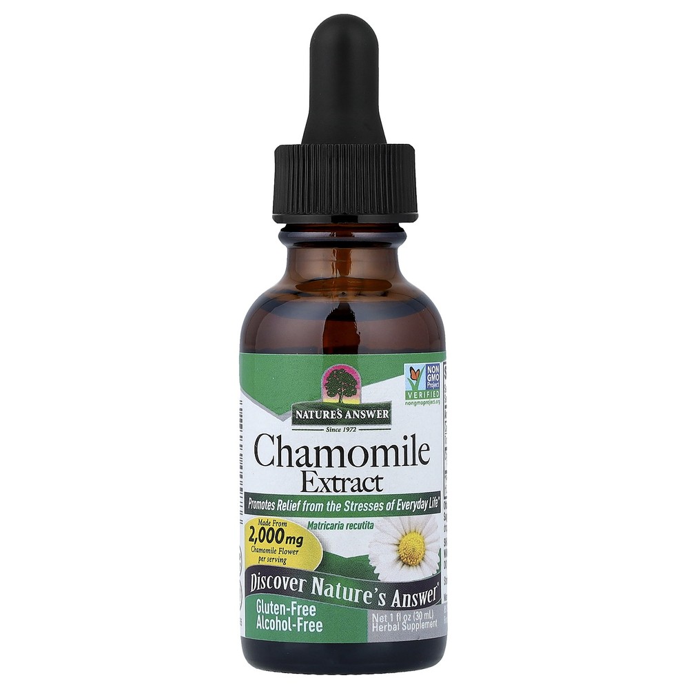Nature s Answer Chamomile Alcohol-Free 1 fl oz 30 ml Alcohol-Free, Gluten-Free,
