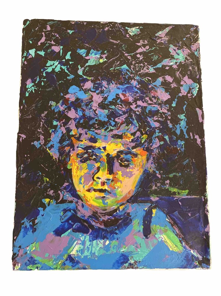 Painting Tommy Johnson, Material Acrylic  9x12