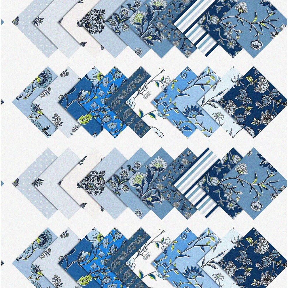 QuiltCraft CharmSquares: DIY Patchwork Sewing Kit with Bloc