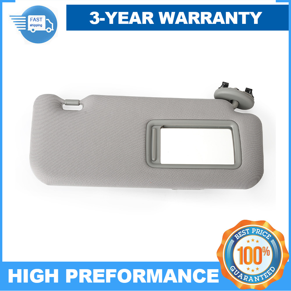 74310-12L80-B0 For 2009-13 Toyota Corolla Sun Visor Right Grey with Mirror