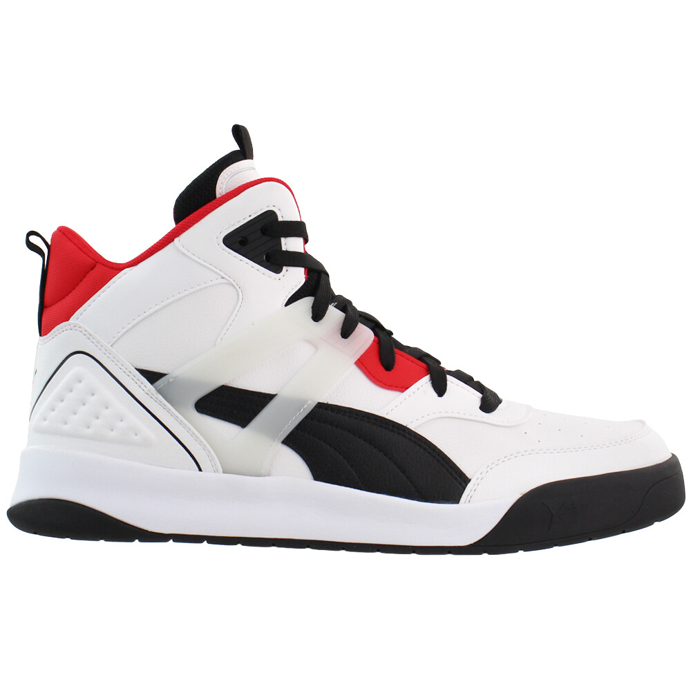 Puma  Backcourt Mid Mens White Sneakers Casual Shoes 374139-01