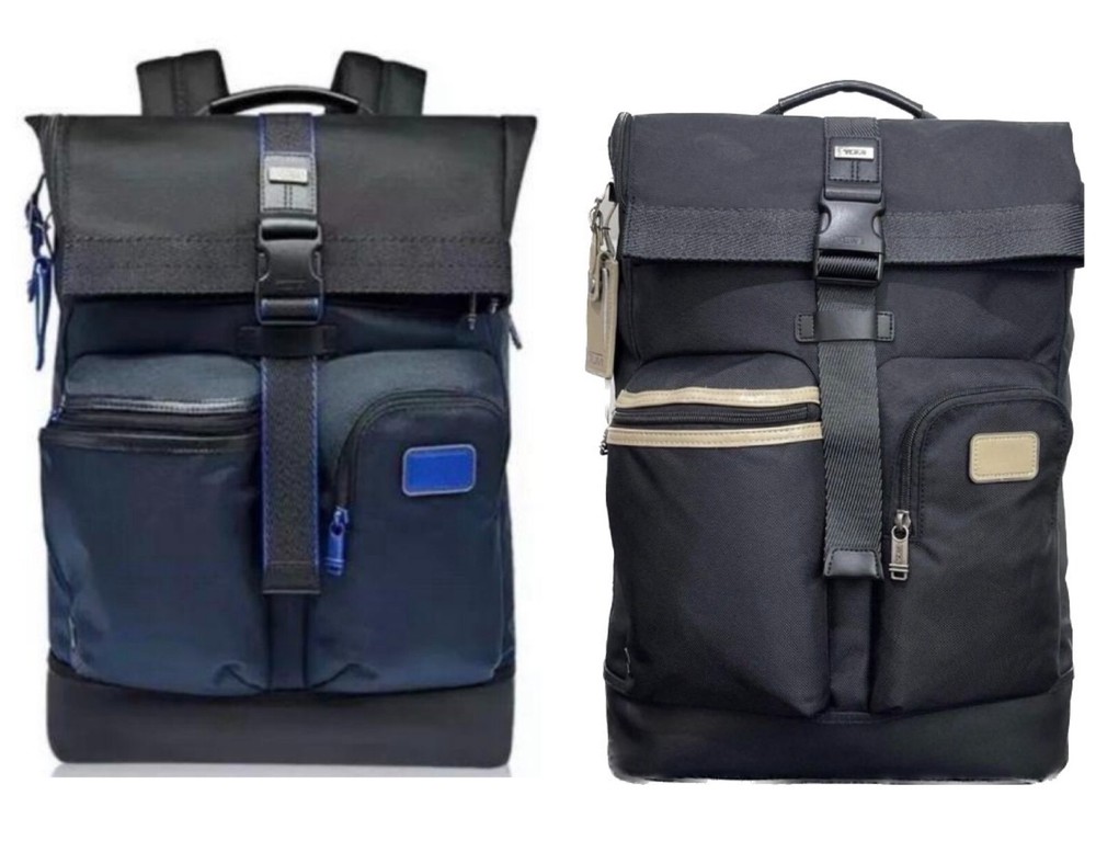 TUMI Cypress Roll Top Backpack Bag Large Black Navy 2 Colors Outlet Products