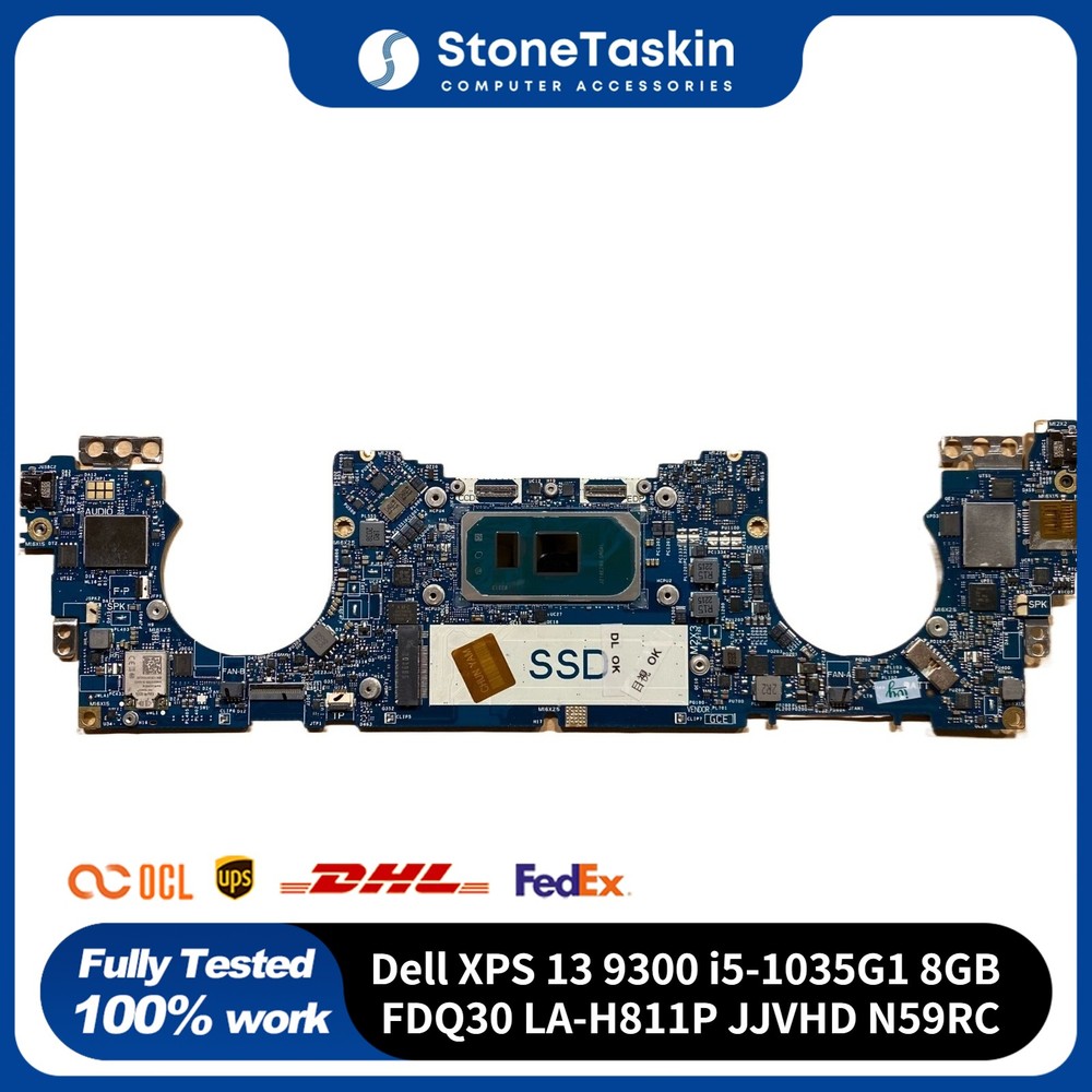 For Dell XPS 13 9300 Motherboard Intel i5-1035G1 8GB FDQ30 LA-H811P JJVHD N59RC