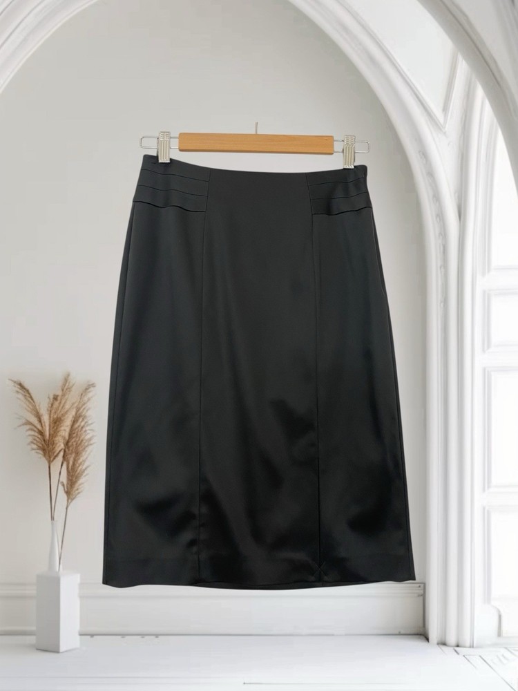 White House Black Market Black Pencil Skirt Size 2 Holiday Party Event NWT $98
