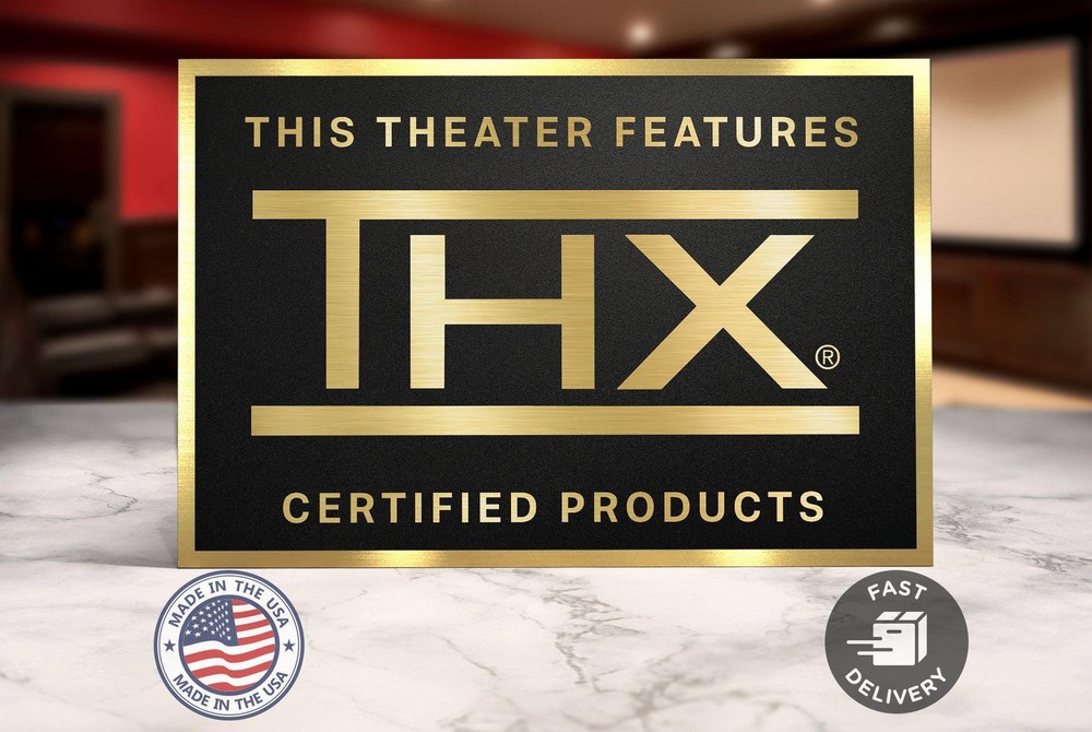 Thx home movie theater sign