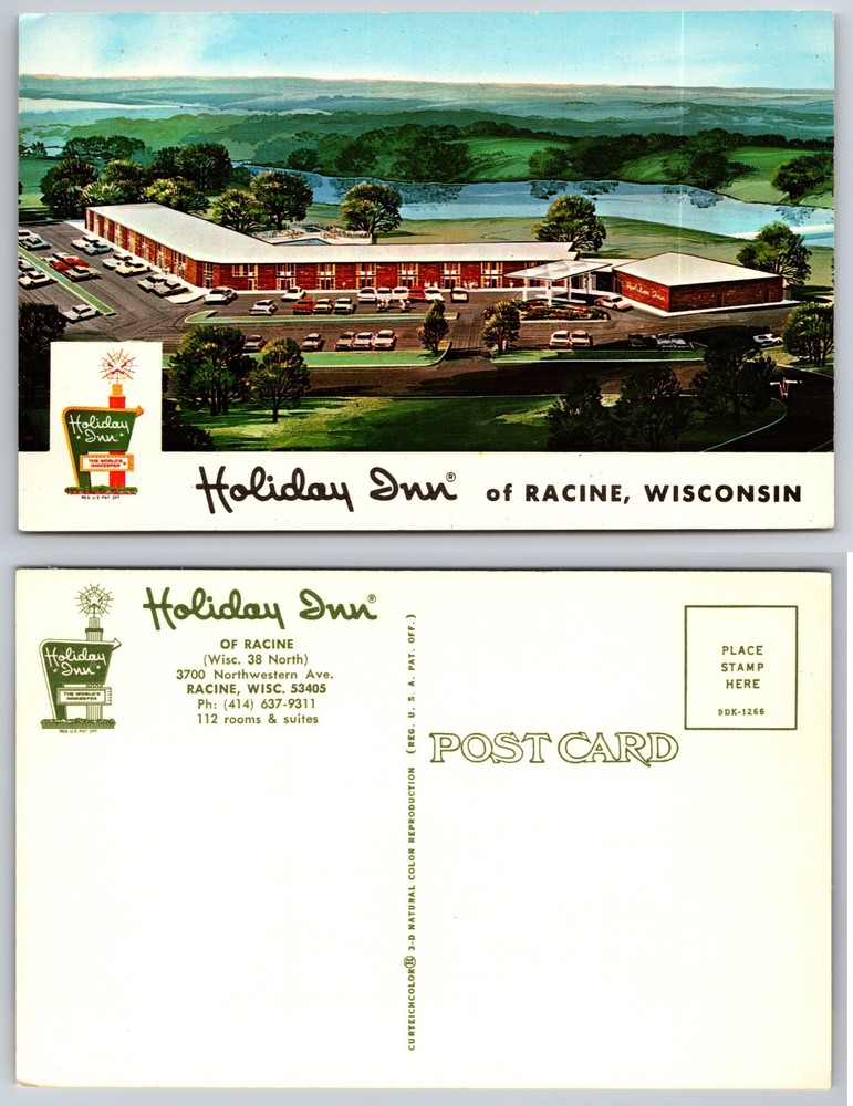 Holiday Inn Racine Wisconsin Hotel Postcard