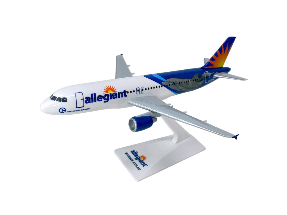 Flight Miniatures Allegiant Air Dolphin A320-200 1:200 Scale Model Airplane