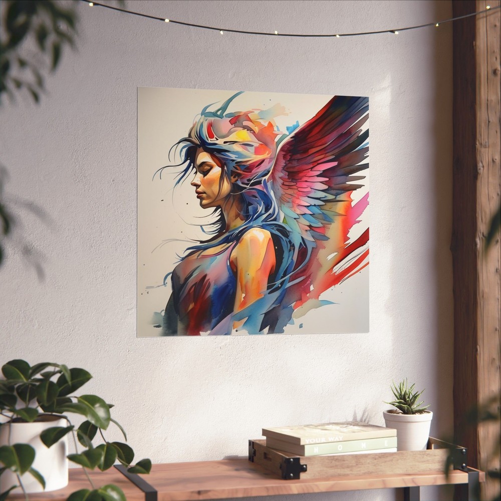 Abstract Angel 5 Matte Vertical Wall Art Posters  -image