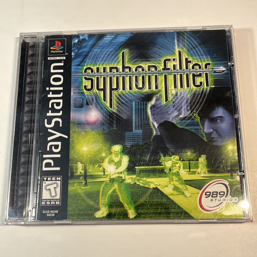 Syphon Filter (Sony PlayStation PS1, 1999) Complete CIB - Tested & Working