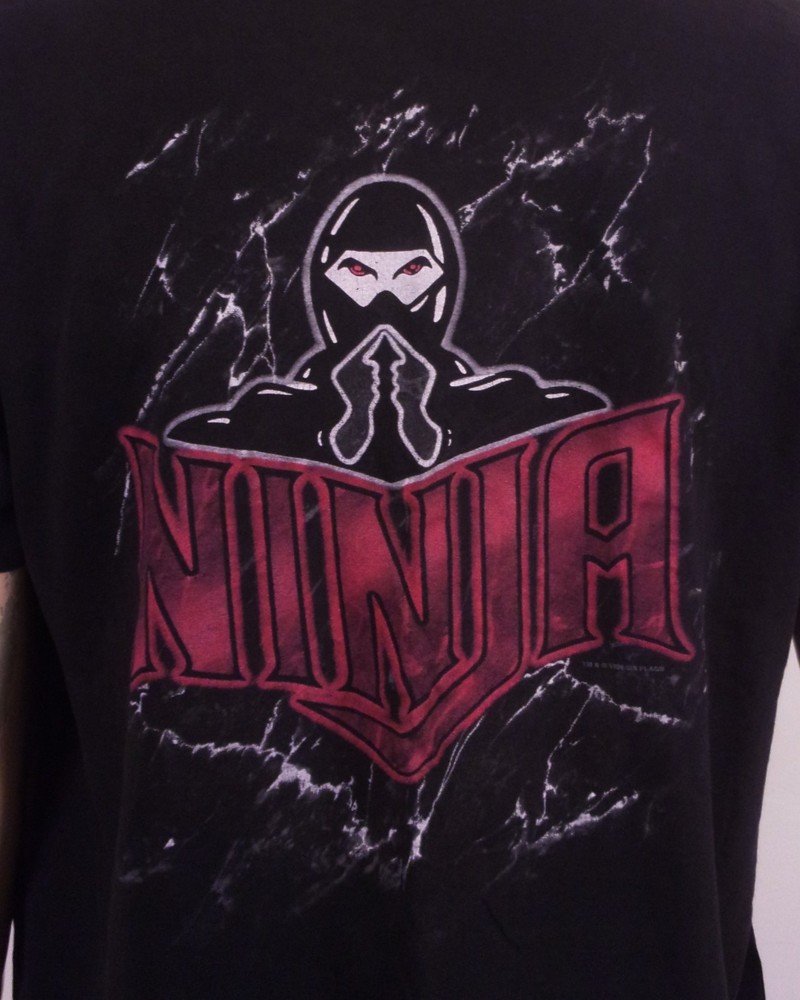 vintage 90s single stitch Six Flags GA The Ninja T-Shirt Roller Roaster Ride XL