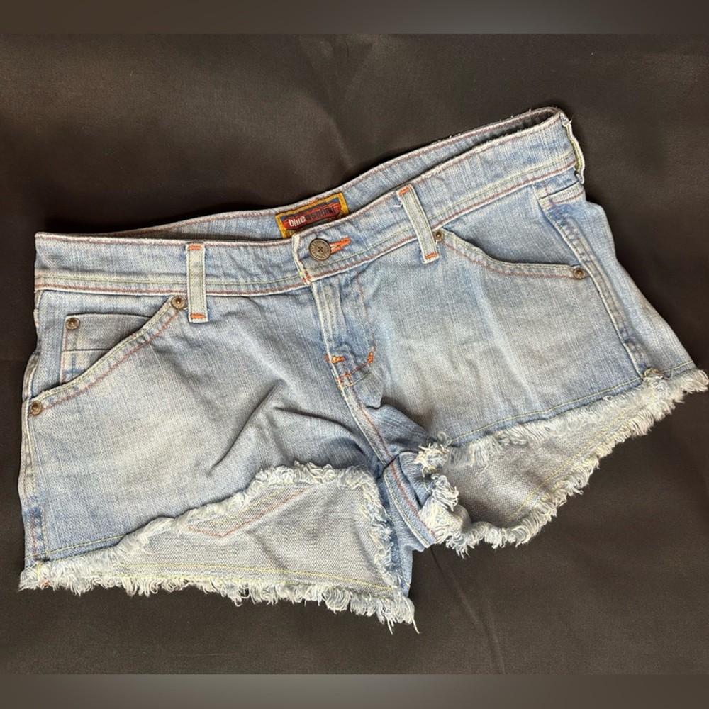 Y2K blue asphalt Denim Shorts Sz 5