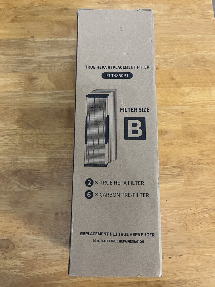 FLT4850PT - 2 True HEPA Filters, 6 Carbon Pre-Filters Size B