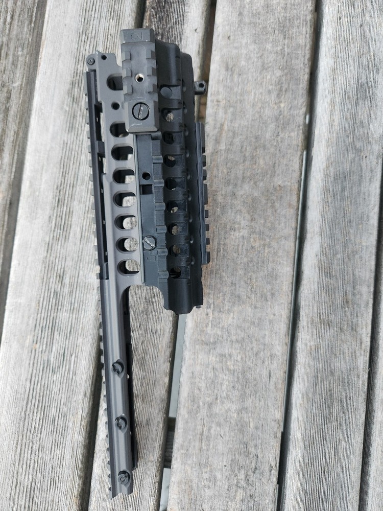A.R.M.S 45C rail with PEQ-2 flip up mount