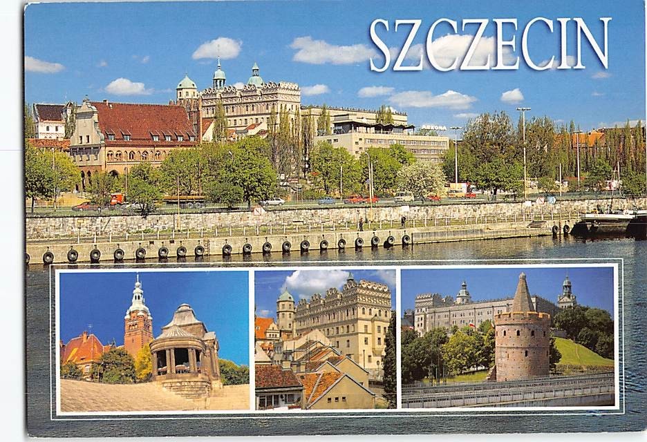 Postcard Scenes & Views Szczecin Poland