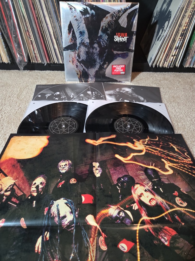 Slipknot Iowa 2lp Vinyl 2001 1st Press Shrink/Hype/Poster/Inserts EX *NO CUT*