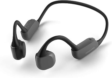Philips A6606 Open-Ear Bone Conduction Wireless Headphones - Black