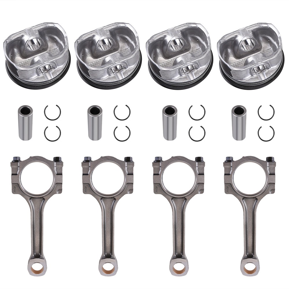 New 2.4L Piston & Ring Connecting Rod Kit for Buick Chevrolet GMC Saturn USA