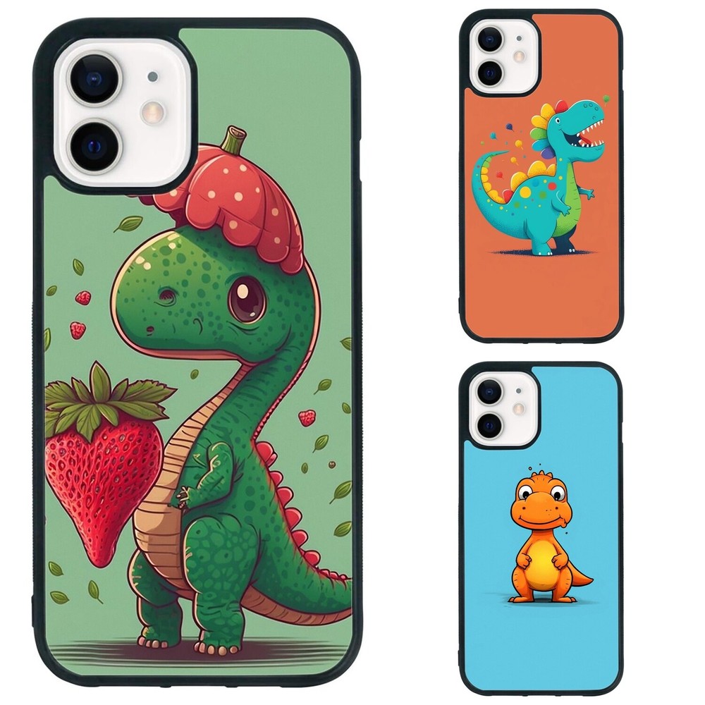 Lightweight Cover For iPhone XS XR 6 7 8 Plus SE 2nd 3rd thumbnail Cute dinosaur