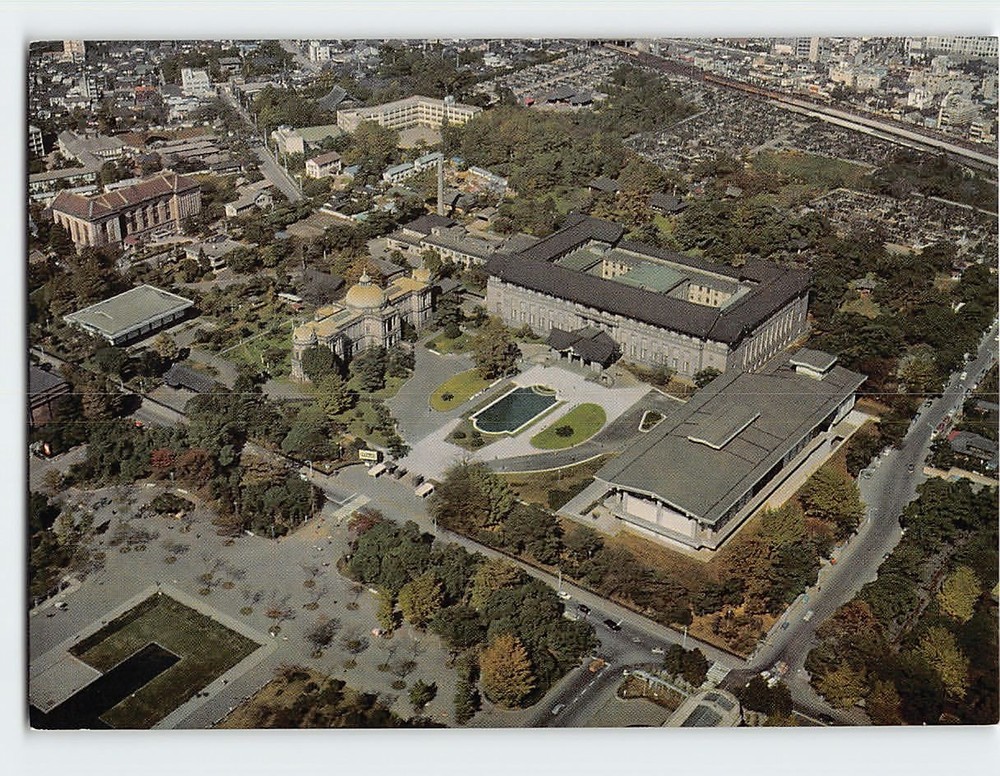 Postcard Aerial View Tokyo National Museum Japan