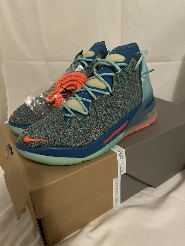 Nike LeBron 18 “Multicolor” Basketball Shoes – Men’s Size 9 / Women’s Size 10.5