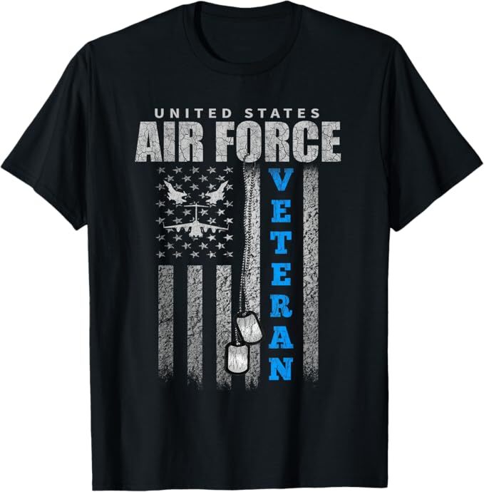 Veteran Of The US Air Force USA Flag Veterans T-Shirt