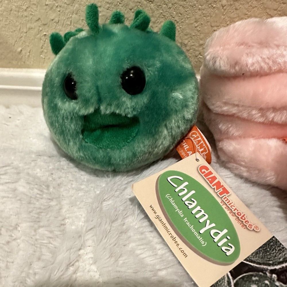 Giant Microbes CHLAMYDIA Plush Stuffed Toy STD Green science