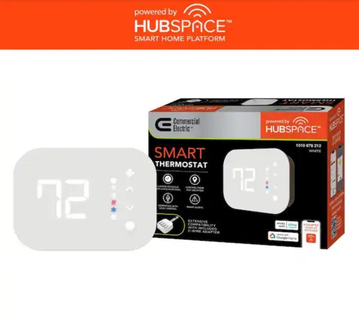 Commercial Electric Wi-Fi and Bluetooth Enabled Smart Programmable Thermostat