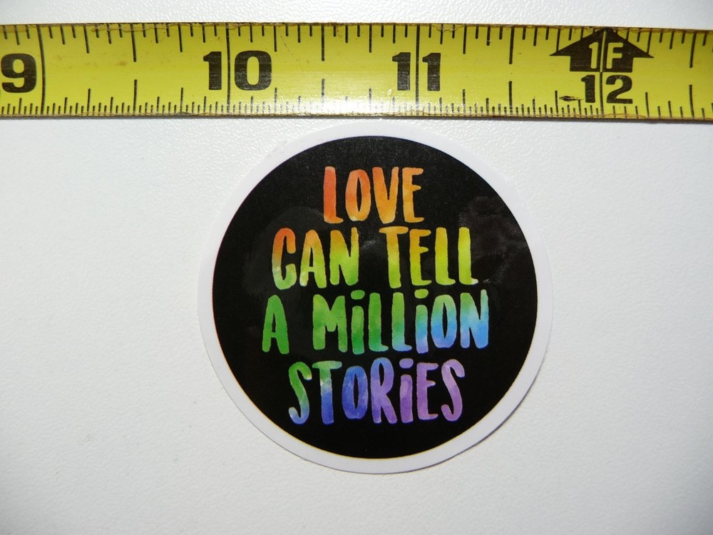 Christian Faith Decal Sticker - Love A Million Stories Church Belief