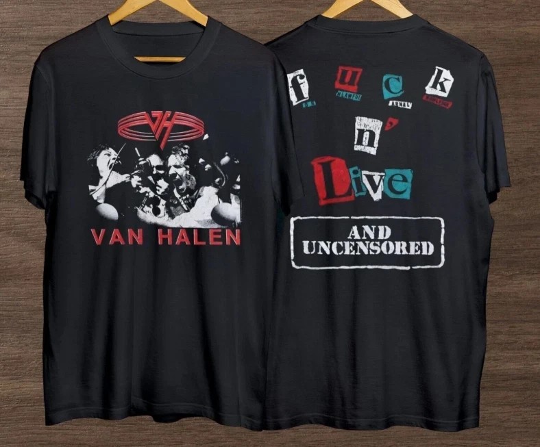 Van Halen For Unlawful Carnal Knowledge Tour Double Sided Classic T-Shirt