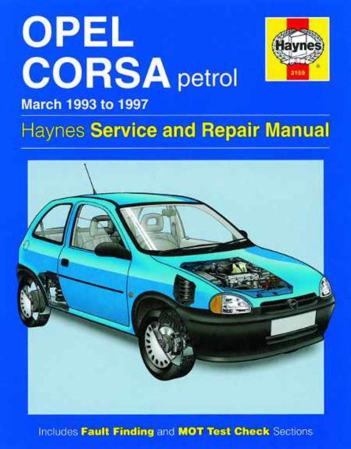 Opel Corsa Vauxhall  Petrol 1993-1997 Haynes Workshop Manual