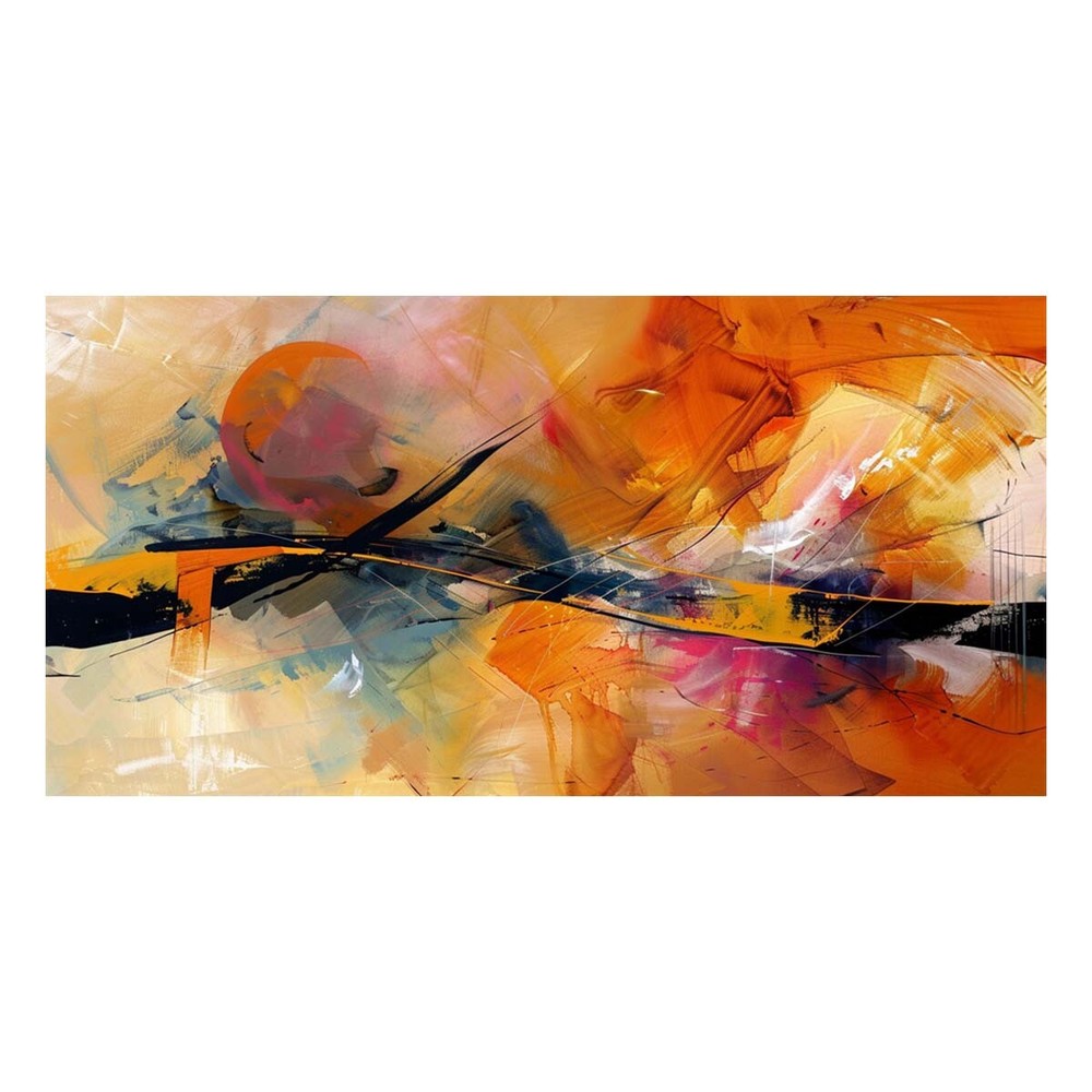 Yellow Handpainted Abstract Oil Paintings On Canvas Wall Art Picture Home Decor