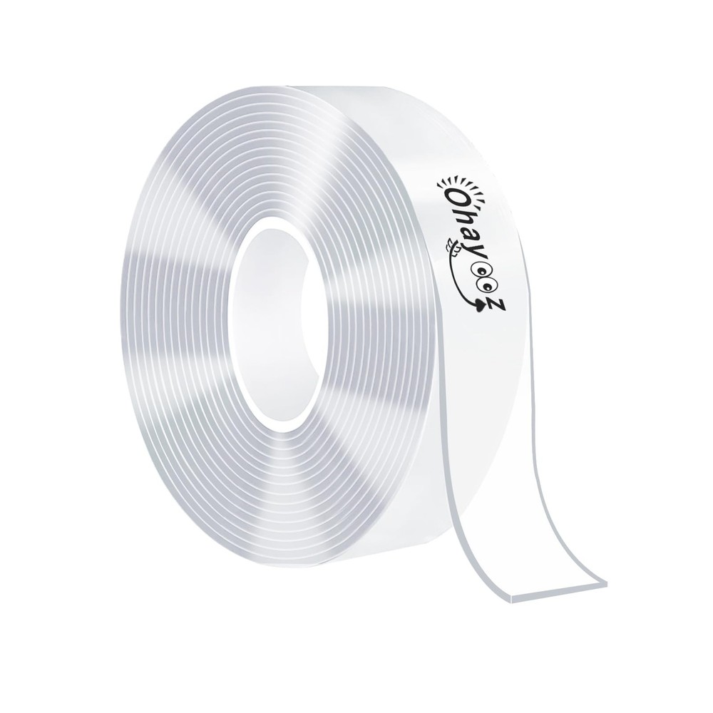 ® Extra Strong Double Sided Tape Heavy Duty Removable 10FT, Clear Sticky Adhe...