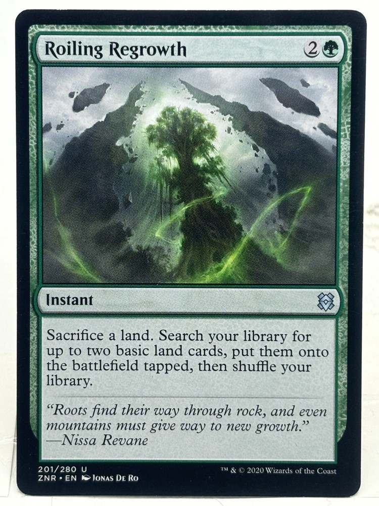 Roiling Regrowth LP/NM* Zendikar Rising 201/280 mtg -UnltdCards